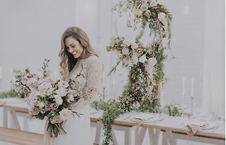 Image 28 - Blushing Bride + a Floral Dream – Romantic Bridal Inspiration in Styled Shoots.